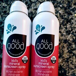All Good Kids Mineral Sunscreen Spray 2 New and Sealed Bottles